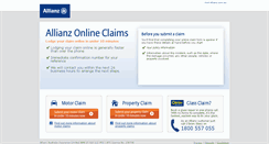 Desktop Screenshot of allianzclaims.com.au