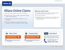 Tablet Screenshot of allianzclaims.com.au